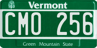 VT license plate CMO256