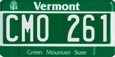 VT license plate CMO261