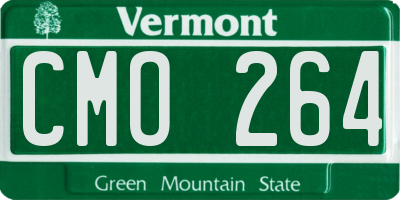 VT license plate CMO264