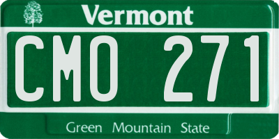 VT license plate CMO271