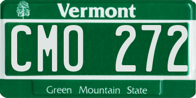 VT license plate CMO272