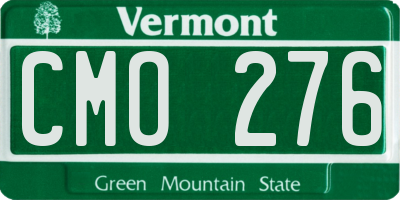 VT license plate CMO276
