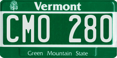VT license plate CMO280