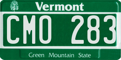 VT license plate CMO283