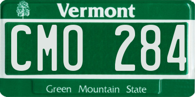 VT license plate CMO284