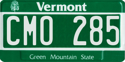 VT license plate CMO285