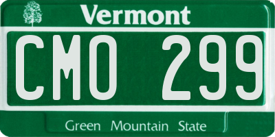 VT license plate CMO299