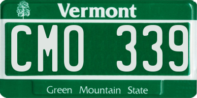 VT license plate CMO339