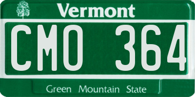 VT license plate CMO364
