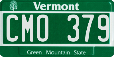 VT license plate CMO379