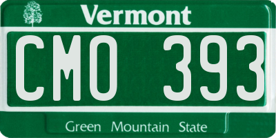 VT license plate CMO393