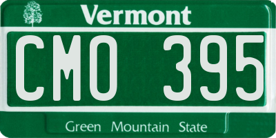 VT license plate CMO395