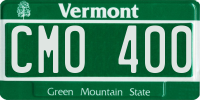 VT license plate CMO400