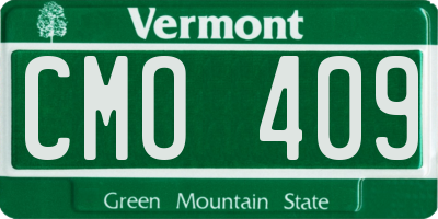 VT license plate CMO409