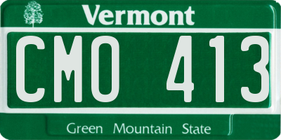 VT license plate CMO413