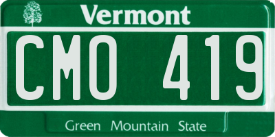 VT license plate CMO419