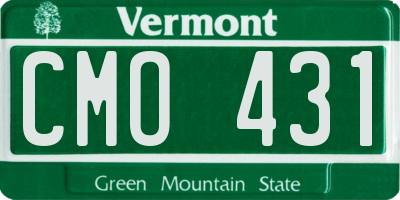 VT license plate CMO431