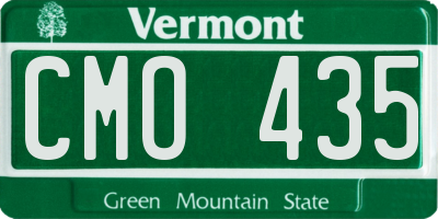 VT license plate CMO435