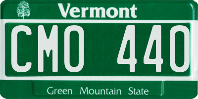 VT license plate CMO440