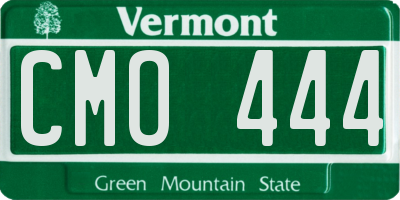 VT license plate CMO444