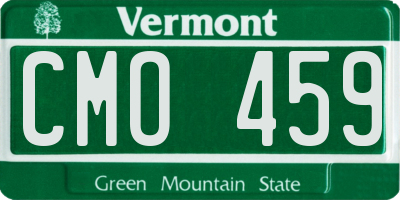 VT license plate CMO459