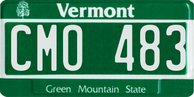 VT license plate CMO483