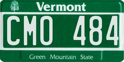 VT license plate CMO484