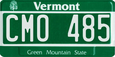 VT license plate CMO485