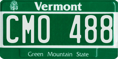 VT license plate CMO488
