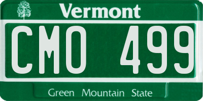 VT license plate CMO499