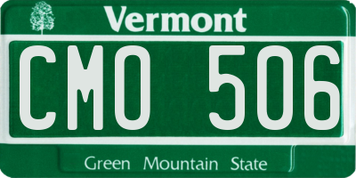 VT license plate CMO506
