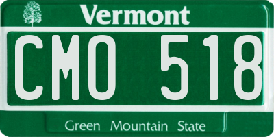 VT license plate CMO518