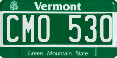 VT license plate CMO530