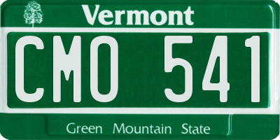 VT license plate CMO541