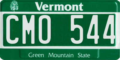 VT license plate CMO544