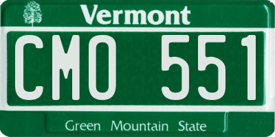 VT license plate CMO551