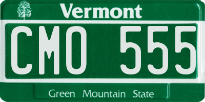 VT license plate CMO555