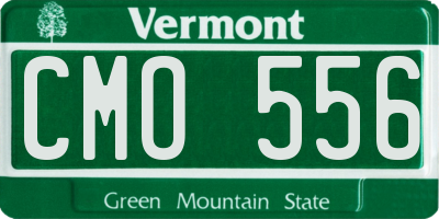 VT license plate CMO556