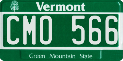 VT license plate CMO566