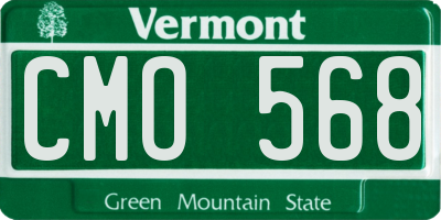 VT license plate CMO568