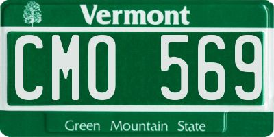 VT license plate CMO569