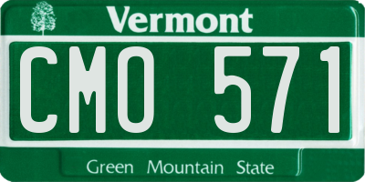 VT license plate CMO571