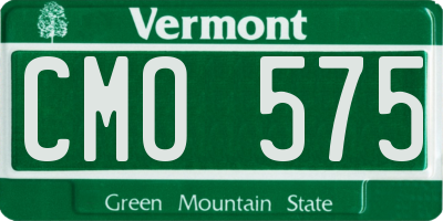 VT license plate CMO575