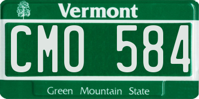 VT license plate CMO584