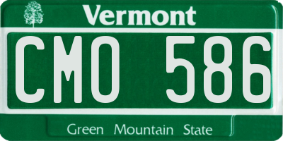 VT license plate CMO586