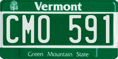 VT license plate CMO591