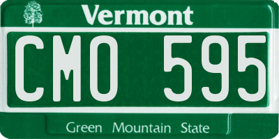 VT license plate CMO595