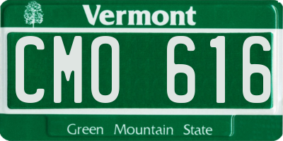 VT license plate CMO616