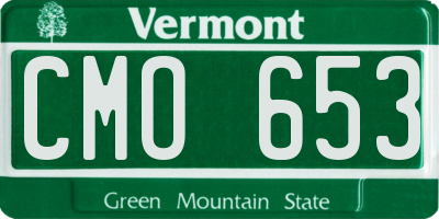 VT license plate CMO653