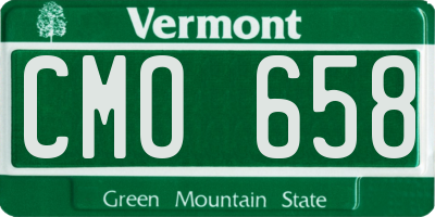VT license plate CMO658